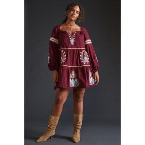 NWOT Let Me Be Anthropologie plus size embroidered tunic dress